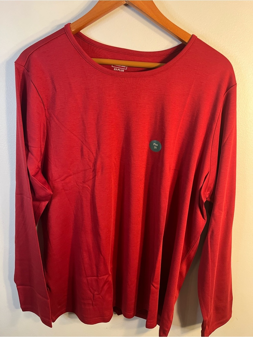 LL Bean Tee 100% Supima Cotton Rustic Red Women’s 2X NWT